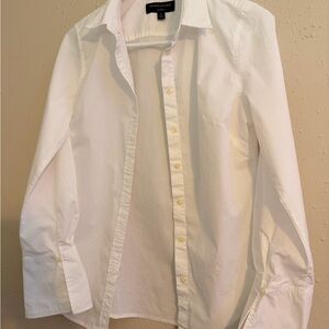 Banana Republic Women’s White Casual Button-Down Shirt